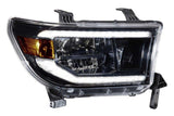 2007-2013 Toyota Tundra XB LED Black Headlights (LF533-ASM)