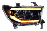 2007-2013 Toyota Tundra XB LED Black Headlights (LF533-ASM)