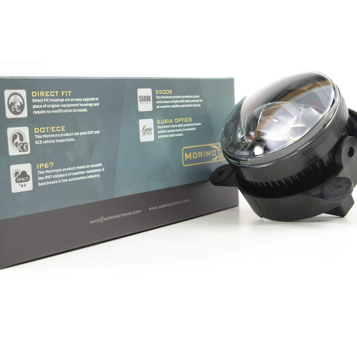 2007-2017 Jeep Wrangler XB LED Black Fog Light (LF030)
