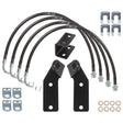 2007-2017 Wrangler Extended Brake Lines, Guides & E-Brake Drop Bracket w/ 2.5"-3" Lift | Dirty Garage