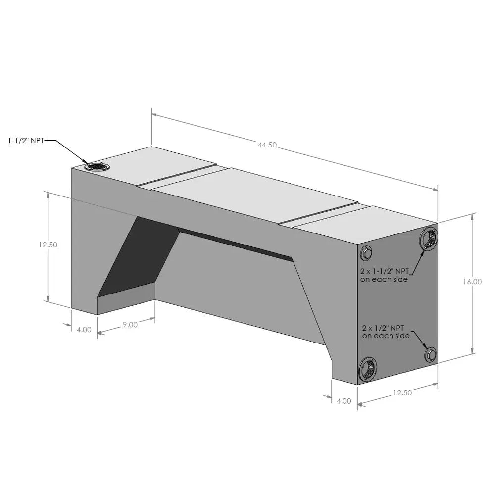 2007-2024 Transit/Sprinter S&B 20 Gallon Wheel Well Water Tank (Both Sides) (10-3002)