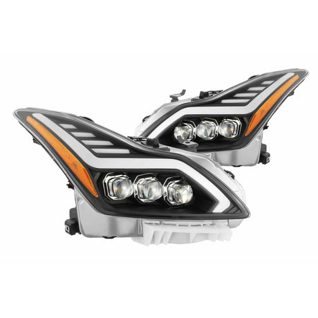 2008-2015 G37/Q60 Nova-Series LED Matte Black Headlights - View 2 | Dirty Garage