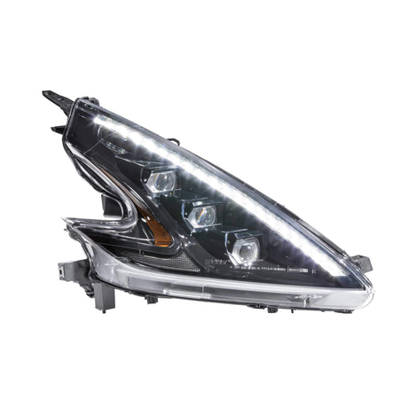 2009-2020 Nissan 370Z XB LED LHD Black Headlights - View 3 | Dirty Garage