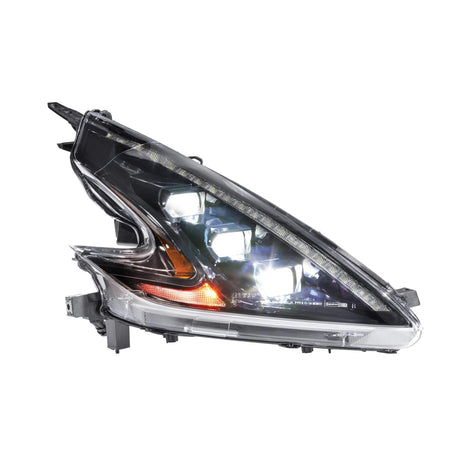 2009-2020 Nissan 370Z XB LED LHD Black Headlights - View 4 | Dirty Garage