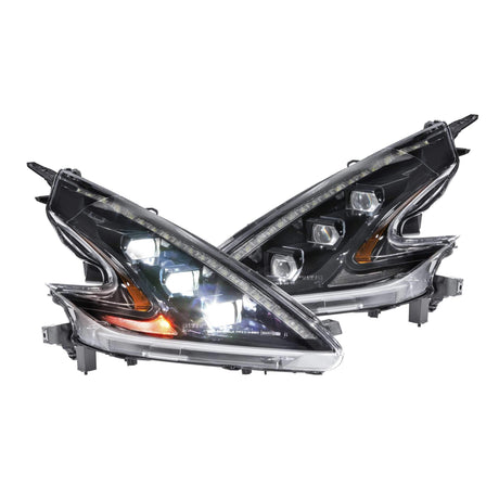 2009-2020 Nissan 370Z XB LED LHD Black Headlights | Dirty Garage