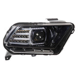 2010-2014 Ford Mustang XB LED Black Headlights - View 2 | Dirty Garage