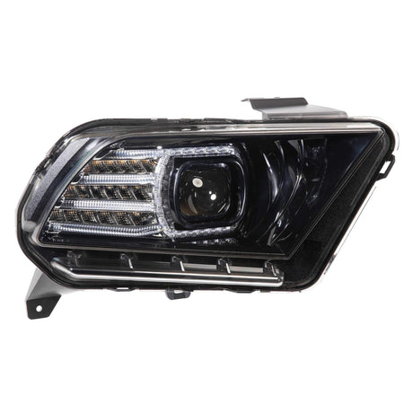 2010-2014 Ford Mustang XB LED Black Headlights - View 2 | Dirty Garage