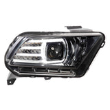 2010-2014 Ford Mustang XB LED Black Headlights - View 3 | Dirty Garage