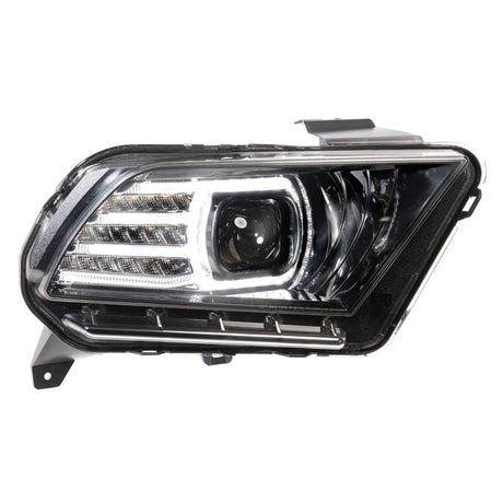 2010-2014 Ford Mustang XB LED Black Headlights - View 3 | Dirty Garage
