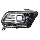 2010-2014 Ford Mustang XB LED Black Headlights - View 4 | Dirty Garage