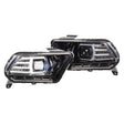 2010-2014 Ford Mustang XB LED Black Headlights | Dirty Garage