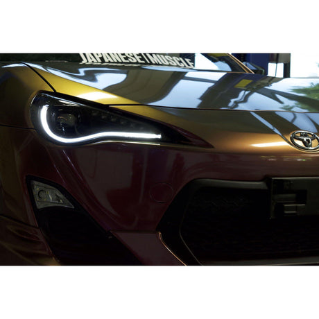 2012-2018 FR-S / BRZ / GT86 XB LED Black Headlights - View 8 | Dirty Garage
