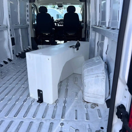 2013-2024 Promaster S&B 39 Gallon Wheel Well Water Tank (Both Sides) - View 13 | Dirty Garage