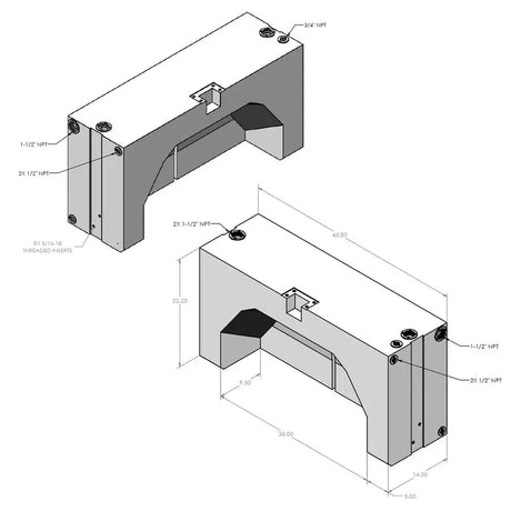 2013-2024 Promaster S&B 39 Gallon Wheel Well Water Tank (Both Sides) - View 5 | Dirty Garage