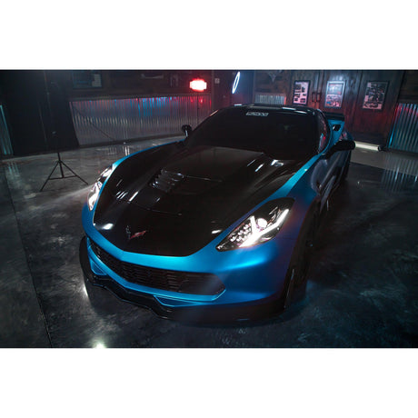 2014-2019 Corvette XB LED Black Headlights - View 9 | Dirty Garage
