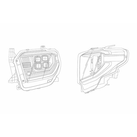 2014-2020 Tundra Nova-Series LED Chrome Headlights - View 5 | Dirty Garage