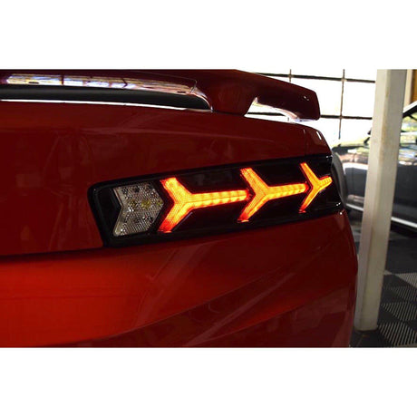 2016-2018 Chevrolet Camaro XB LED Lambo Red Tail Lights - View 9 | Dirty Garage