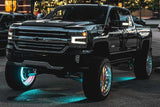 2016-2018 Silverado 1500 XB LED Black Headlight trim piece (LF542.B)