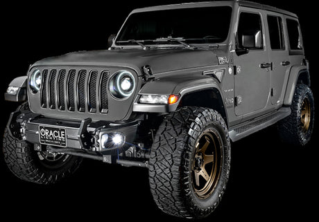 2007-2024 Wrangler High Performance LED Fog Lights White - View 5 | Dirty Garage