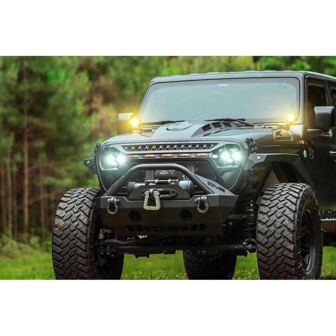 2018-2023 Ecodiesel Wrangler JL/Gladiator JT Sealed 7 Headlights (LF518)