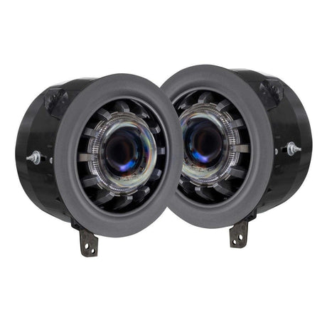 2018-2023 Ecodiesel Wrangler JL/Gladiator JT Super7 Headlights - View 3 | Dirty Garage