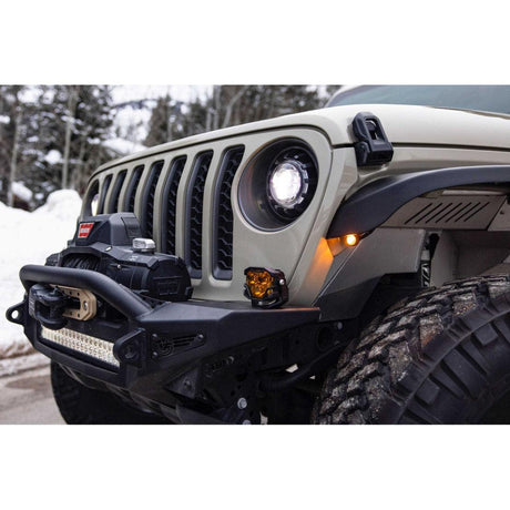 2018-2023 Ecodiesel Wrangler JL/Gladiator JT Super7 Headlights - View 4 | Dirty Garage