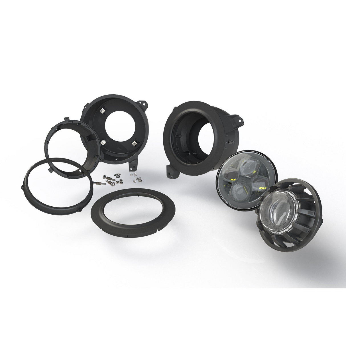 2018+ Jeep Wrangler JL  7" LED Headlight Adapters (LF630)