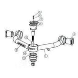 2019-2024 GMC 1500 Leveling/ Big Lift Upper Control Arms (67-39640)