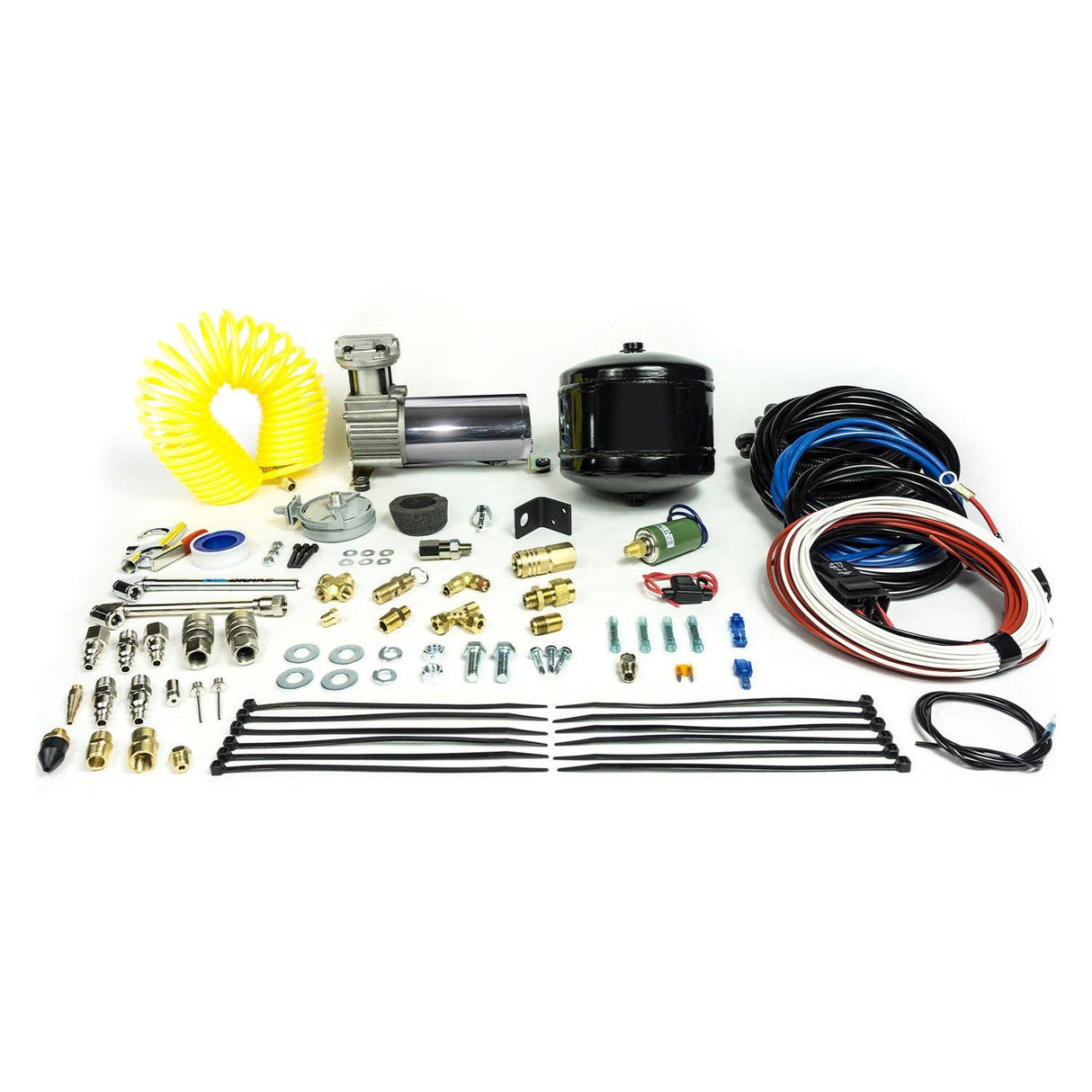 2019-2025 GM 1500 Ultimate Combo Air Springs + Wireless Controls (2nd Gen) + 1/2 Gal. Air Tank Kit (HP10340-R-CB1)