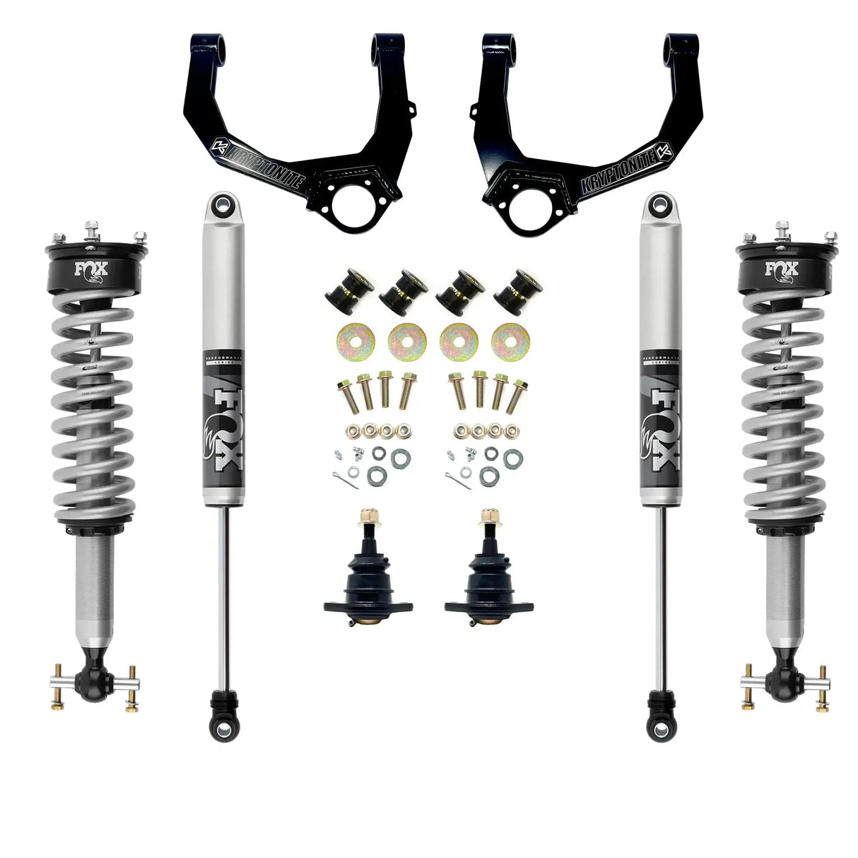 2019+ GM 1500 AT4/Trail Boss KRYPTONITE Stage 3 Leveling Kit W/Fox 2.0 Shocks (KR19STAGE3FOX-TB)
