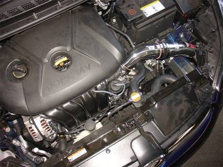 2011-2012 Elantra 1.8L Tuned Polished Cold Air Intake w/ MR Tech and Web Nano-Fiber Filter - View 2 | Dirty Garage
