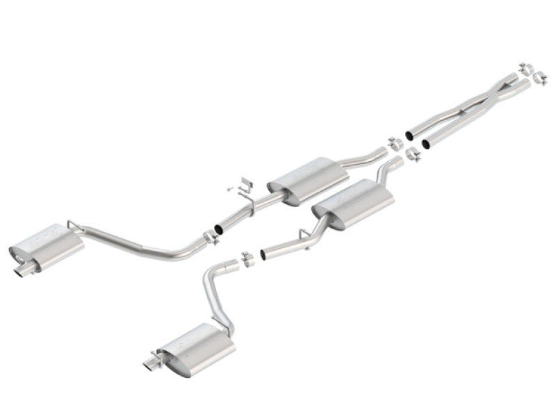 Borla 15-16 Dodge Charger 3.6L V6 ATAK Cat Back Exhaust (Uses Factory Valence) | Dirty Garage