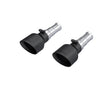 2019-2024 Ram 1500 5.7L Hemi 3" Inlet 5" OD Dual Wall Angle Cut T304 Black Tips Pairs | Dirty Garage