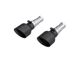 2019-2024 Ram 1500 5.7L Hemi 3" Inlet 5" OD Dual Wall Angle Cut T304 Black Tips Pairs | Dirty Garage