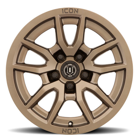 Universal Vector 5 17x8.5 5x150 25mm Offset 5.75" BS 110.1mm Bore Bronze Wheel - View 2 | Dirty Garage