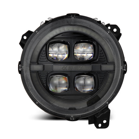 2018-2024 Wrangler Gladiator Nova-Series LED Projector Alpha-Black Headlights Active Light Sequential Signal | Dirty Garage