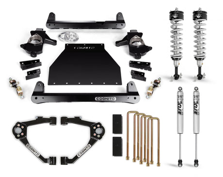 2007-2019 GM 1500 4-Inch Performance Lift Kit With Fox PS IFP 2.0 Shocks / With OEM Cast Steel Control Arms