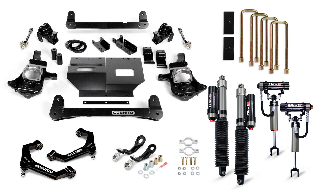2011-2019 GM HD 4-Inch Elite Lift Kit with Elka 2.5 reservoir shocks