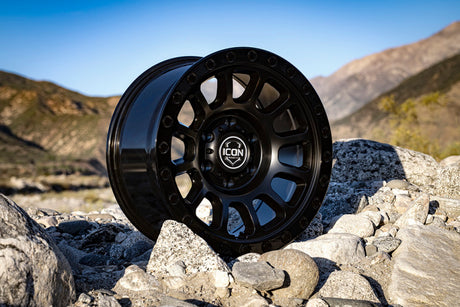 ICON Hulse 18x9 8x6.5 12mm Offset 5.5in BS Double Black - View 2 | Dirty Garage