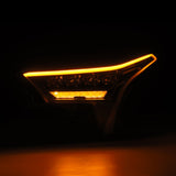 2022-2023 Tundra Nova-Series Headlights Black w Amber DRL - View 3 | Dirty Garage