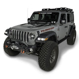 Rugged Ridge 18-20 Jeep Wrangler JL/JT Arcus Front Bumper Set w/ Overrider - View 2 | Dirty Garage