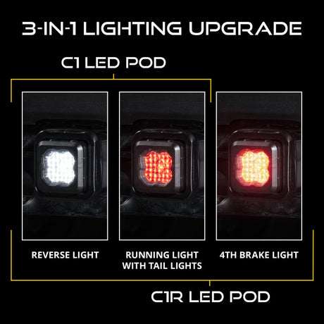2021-2023 F-150 Hitch Mount LED Pod Reverse Kit - View 5 | Dirty Garage