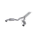 2015 Ford Mustang GT 5.0 3" Cat Back Dual Split Rear Street Version 4.5" Tips Aluminized | Dirty Garage