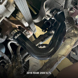 2015-2018 Ram HD 6.7L Cummins Performance Silicone Upper and Lower Coolant Hose Kit-Black - View 5 | Dirty Garage