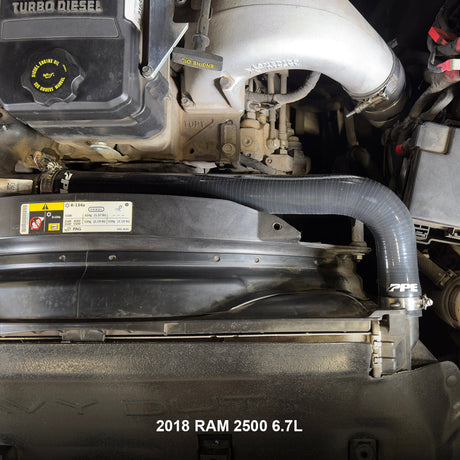 2015-2018 Ram HD 6.7L Cummins Performance Silicone Upper and Lower Coolant Hose Kit-Black - View 6 | Dirty Garage