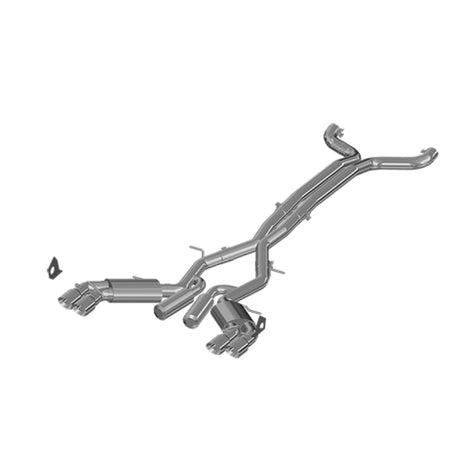 2016-2024 GM Camaro SS 6.2L 3" Dual Cat-Back Quad Tip Exhaust Street Version with SS T409 Tips | Dirty Garage