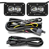 Universal S2 Sport Flush Mount Work Scene Pattern LED Work Light Clear | Dirty Garage