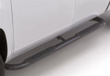 1997-1998 F-150 SuperCab 4" Black Oval Curved Steel Nerf Bars - View 3 | Dirty Garage