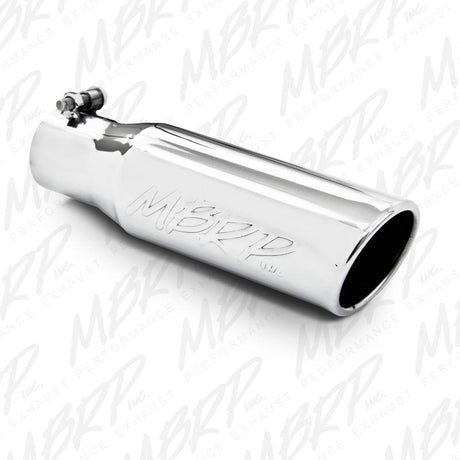Universal 3" OD Angled Rolled End Tip 10" Length 2" Inlet - View 2 | Dirty Garage
