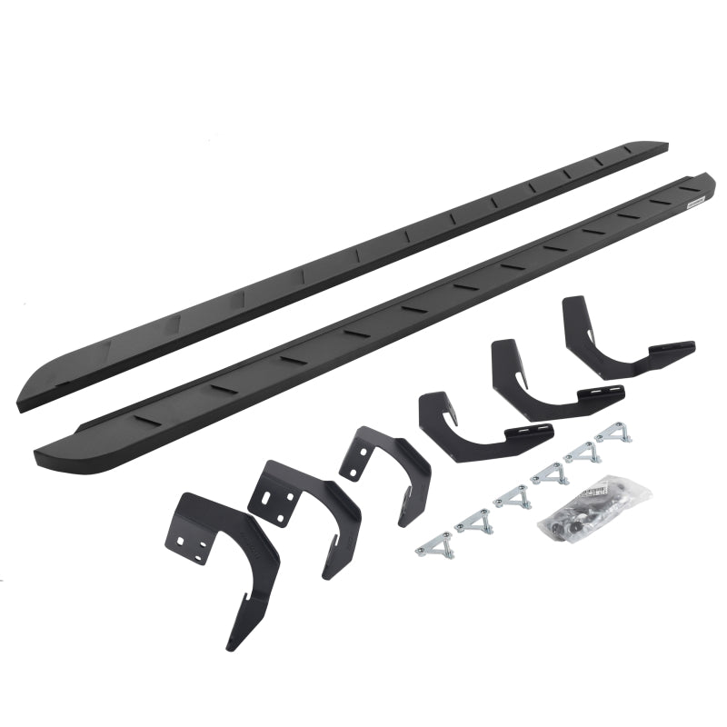 2019-2022 Ram 1500 CC 4-Door Black RB10 Slim Running Boards Kit | Dirty Garage